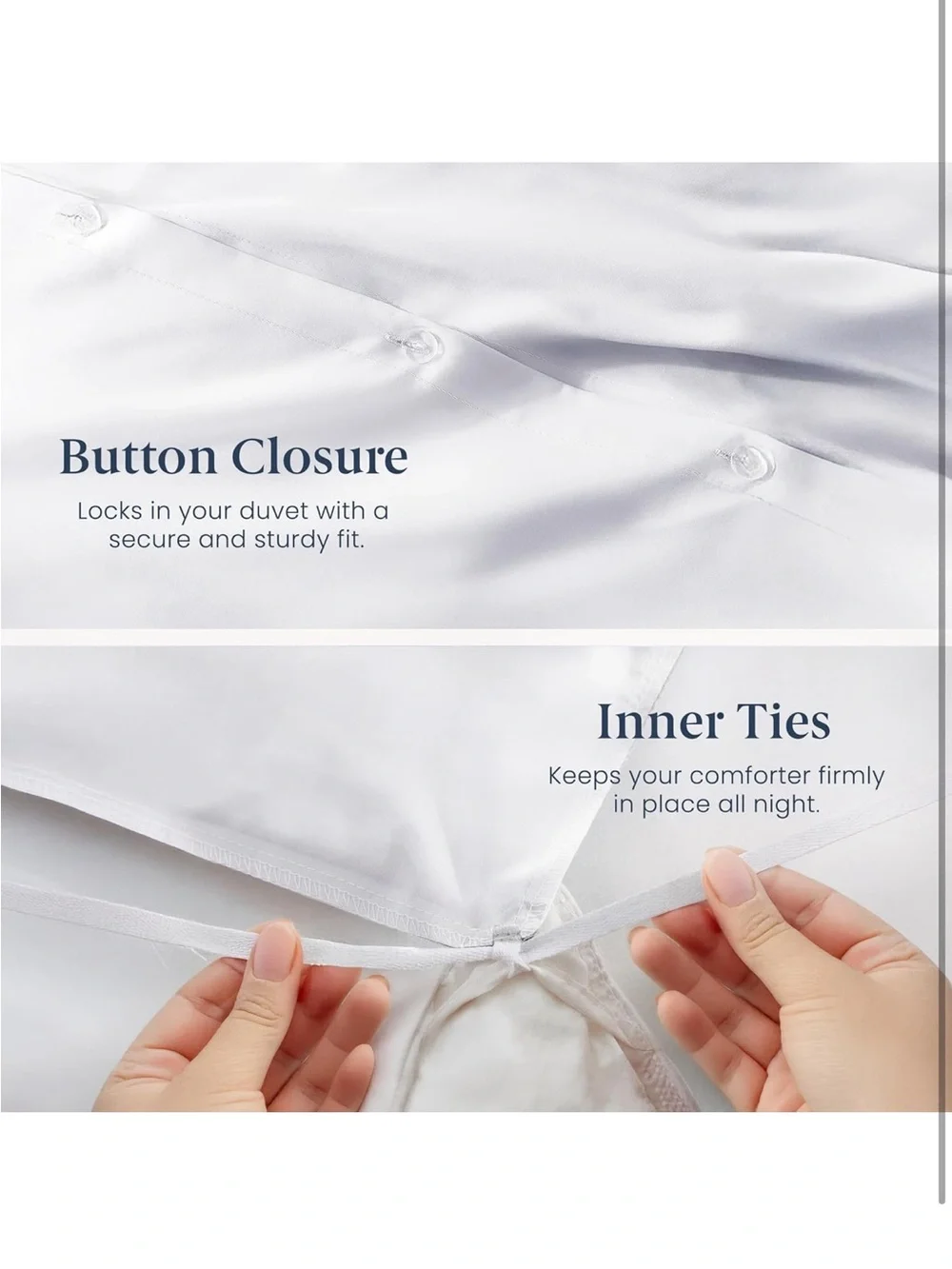 NEW Ella Jayne Duvet Cover Queen Size (3 Pieces), 100% Cotton Percale